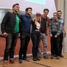 Me & my team taking third place for a bee conservation idea at the 2-day Startup Weekend competition in San Fran with Startup Catalyst