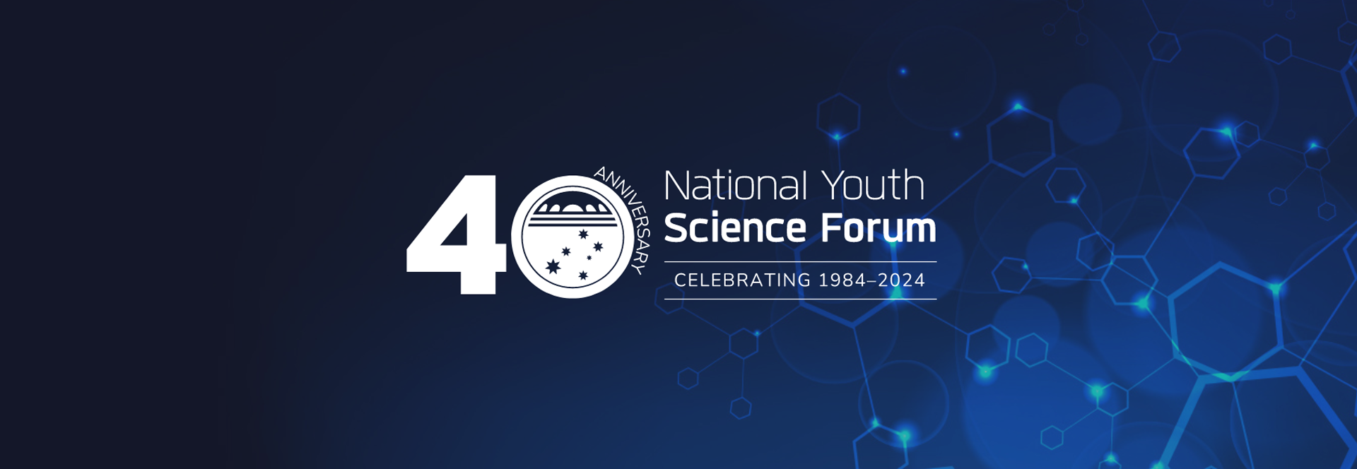 National Youth Science Forum 40th Anniversary Logo